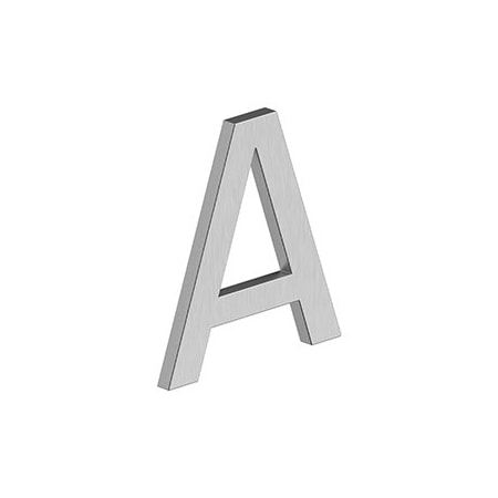 Deltana 4 LETTER A, E SERIES W/ RISERS, STAINLESS STEEL in Brushed Stainless RNE-AU32D